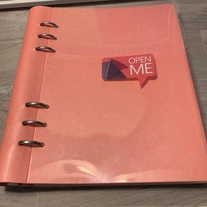Filofax A5 clipbook Rose
